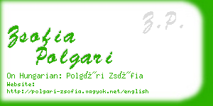 zsofia polgari business card